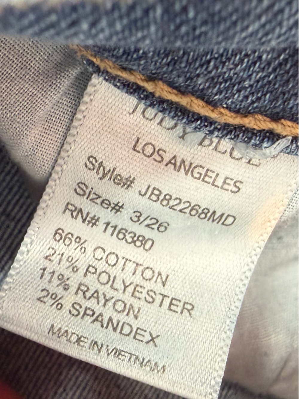 Judy blue skinny fit capri fit jeans 3/26 - Picture 4 of 4